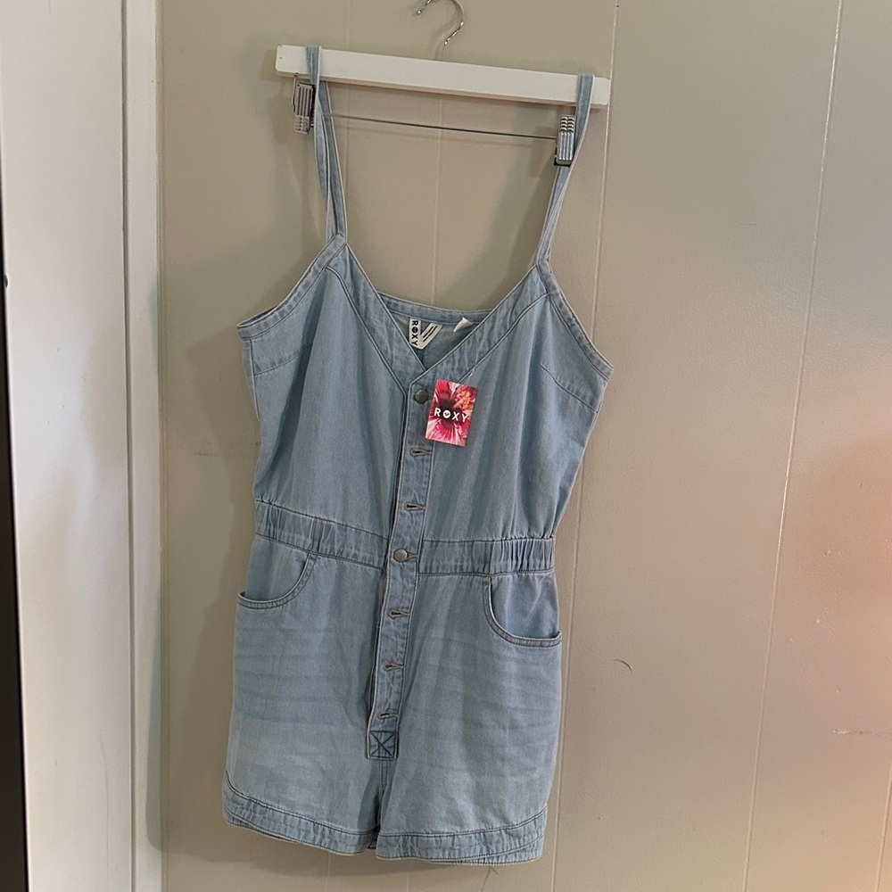 Roxy Light Blue Kids Romper